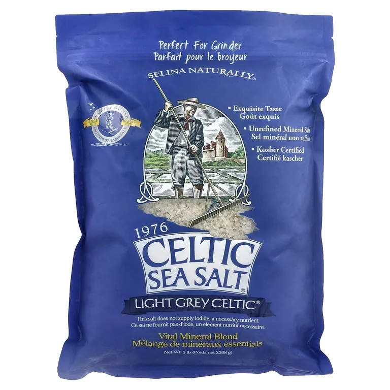 Celtic Sea Salt, Light Gray Celtic®, смесь Vital Mineral, 2268 г (5 фунтов)
