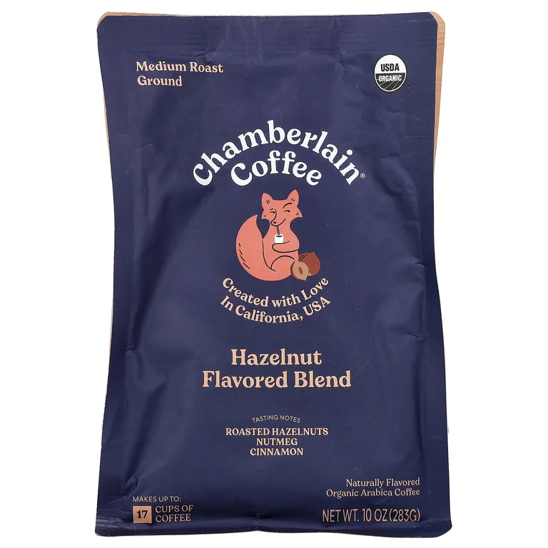 Chamberlain Coffee, Witty fox, смесь фундука, молотый, средняя обжарка, 283 г (10 унций)