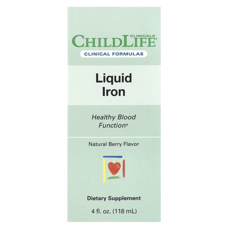 Childlife Clinicals, жидкое железо, с натуральным ягодным вкусом, 118 мл (4 жидк. унции)