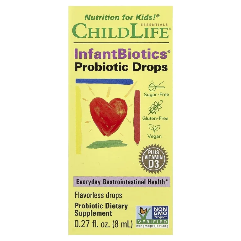 ChildLife Essentials, InfantBiotics, пробиотик, в жидкой форме, 2,6 млрд, 10,5 мл (0,36 жидк. унции) (2,6 млрд КОЕ в 8 каплях)