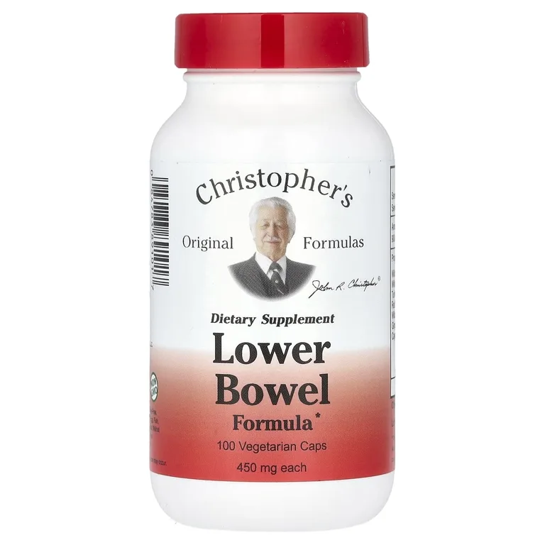 Christopher's Original Formulas, средство для нижних отделов кишечника, 100 вегетарианских капсул