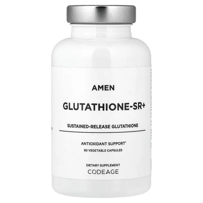 Codeage, Amen, Glutathione-SR+, 60 растительных капсул (250 мг в 1 капсуле)