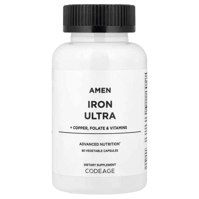 Codeage, Amen, Iron Ultra, 60 растительных капсул