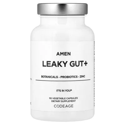 Codeage, Amen, Leaky Gut +, 90 растительных капсул