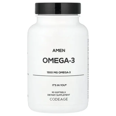 Codeage, Amen, омега-3, 90 капсул (750 мг в 1 капсуле)