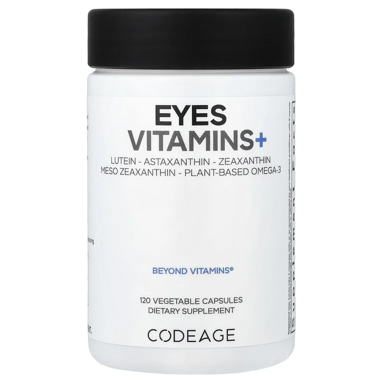 Codeage, Eyes Vitamins+, витамины для глаз, 120 растительных капсул