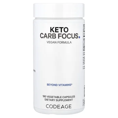 Codeage, Keto Carb Focus, 180 растительных капсул