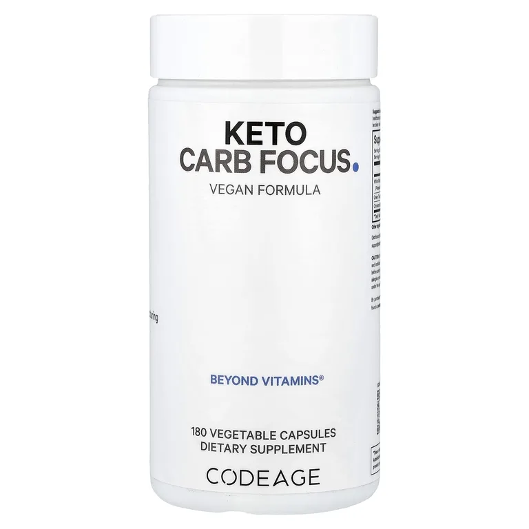 Codeage, Keto Carb Focus, 180 растительных капсул