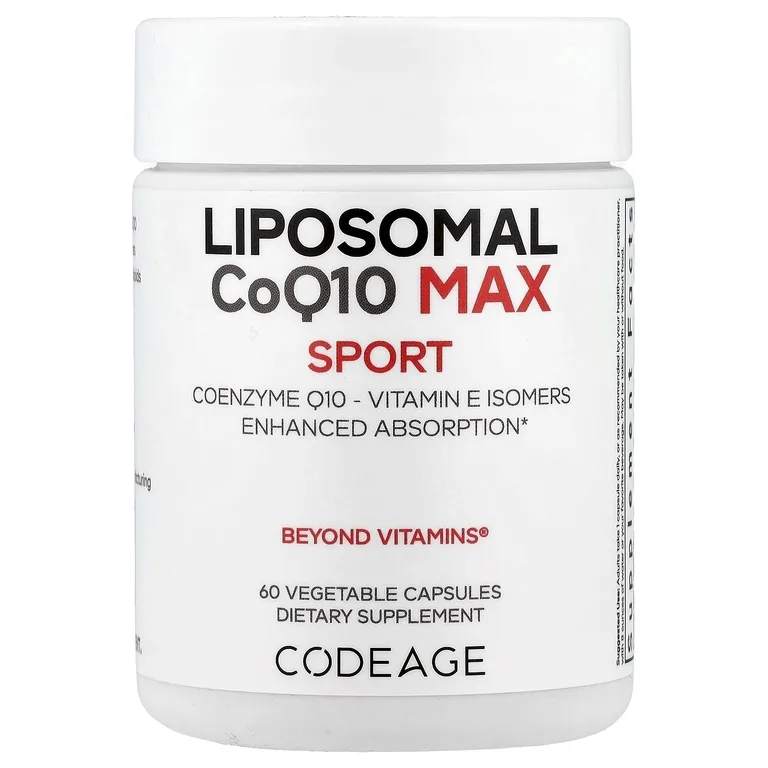 Codeage, липосомальный коэнзим Q10 MAX, изомеры витамина E, улучшенное усвоение, 60 капсул