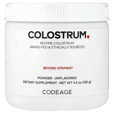 Codeage, молозиво в порошке, с нейтральным вкусом, 120 г (4,3 унции)