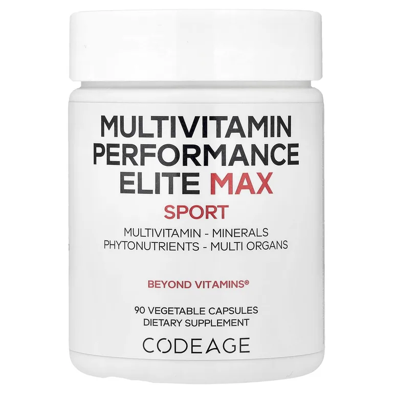 Codeage, Мультивитаминный комплекс Elite Max, Sport, 90 растительных капсул