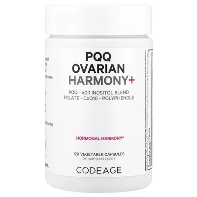 Codeage, PQQ Ovarian Harmony+, 120 растительных капсул