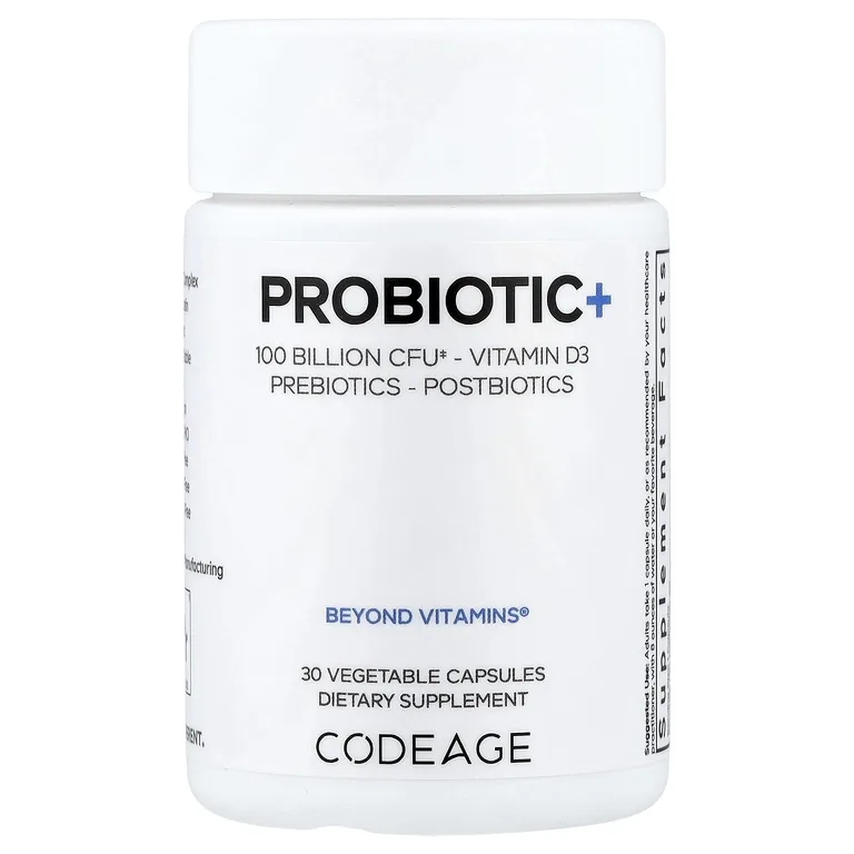 Codeage, Probiotic+, 30 растительных капсул