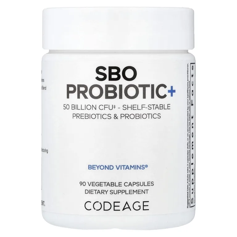 Codeage, SBO Probiotic+, пробиотики, 50 млрд КОЕ, 90 растительных капсул