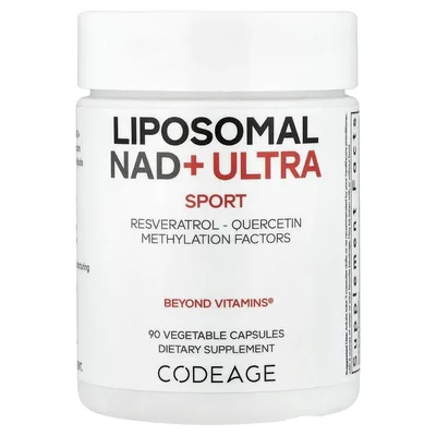Codeage, Sport, Liposomal NAD+ ULTRA, липосомальный НАД, 90 растительных капсул