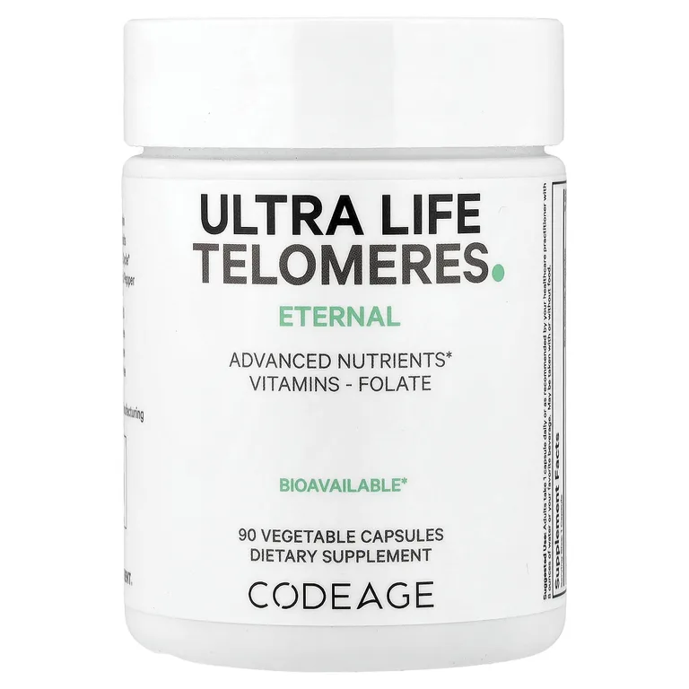 Codeage, Ultra Life Telomeres, 90 растительных капсул
