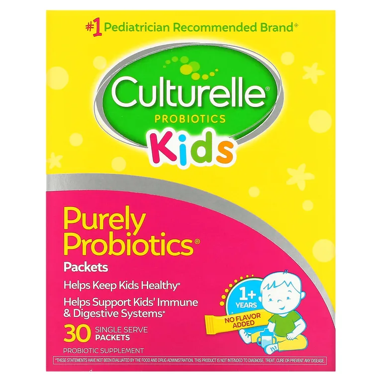 Culturelle, пробиотики для детей от 1 года, без добавок, 23 мг, 30 порционных пакетиков