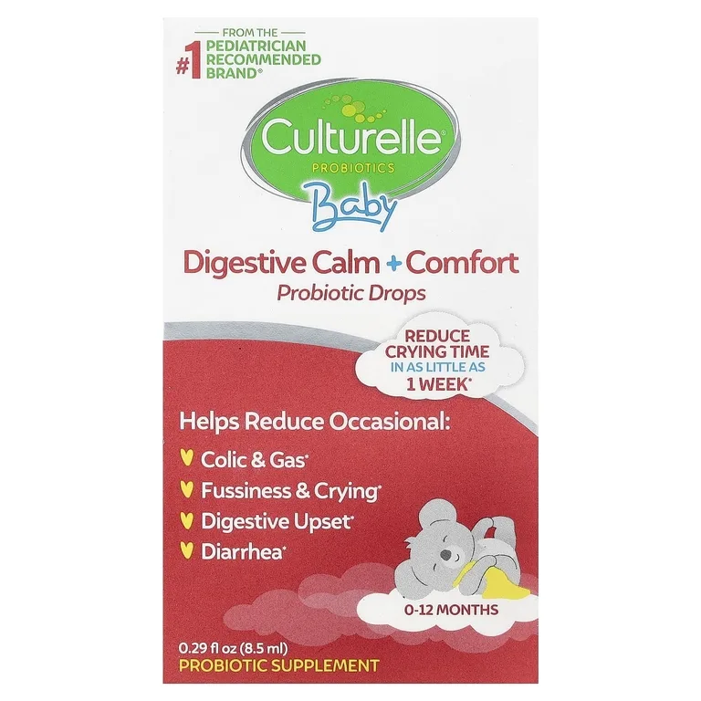 Culturelle, пробиотики для детей, пробиотик для здорового пищеварения и успокоения, для детей от 0 до 12 месяцев, 8,5 мл (0,29 жидк. унции)