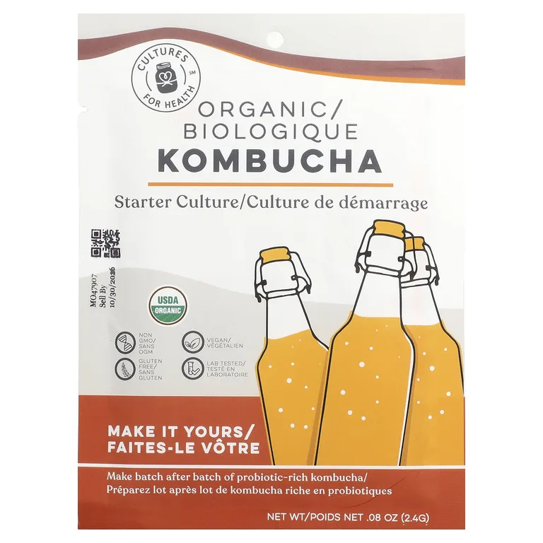 Cultures for Health, Органическая комбуча, 2,4 г (0,08 унции)