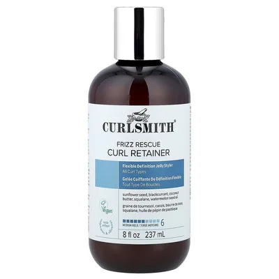 Curlsmith, Фиксатор для локонов Frizz Rescue, средней фиксации, для всех типов локонов, 237 мл (8 жидк. Унций)