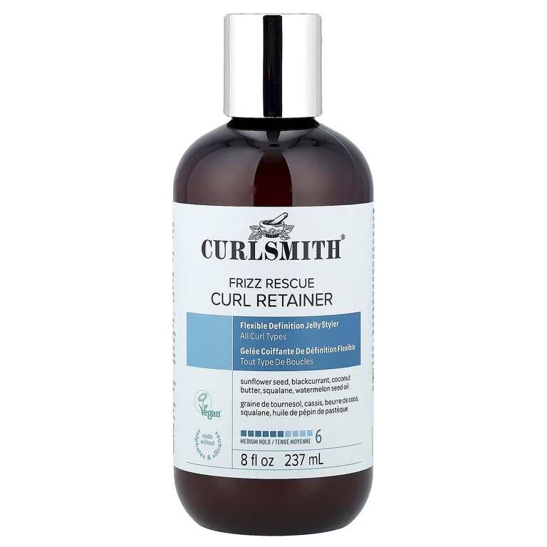Curlsmith, Фиксатор для локонов Frizz Rescue, средней фиксации, для всех типов локонов, 237 мл (8 жидк. Унций)