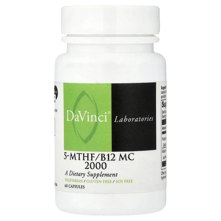 DaVinci Laboratories, 5-MTHF / B12 MC 2000`` 60 капсул