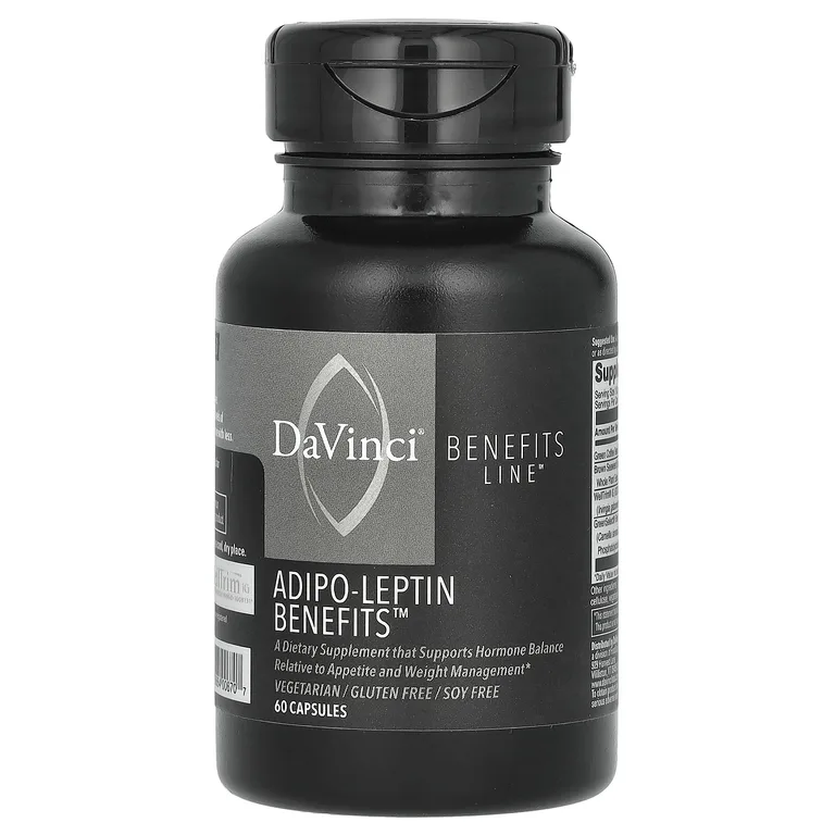 DaVinci Laboratories, Benefits Line, адипо-лептин, 60 капсул