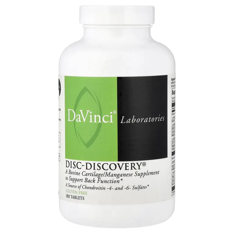 DaVinci Laboratories, добавка для поддержания здоровья и функционирования позвоночника, 180 таблеток