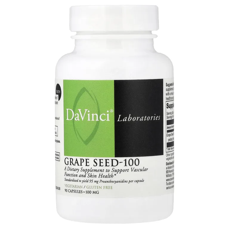 DaVinci Laboratories, Виноградная косточка, 100 мг, 90 капсул