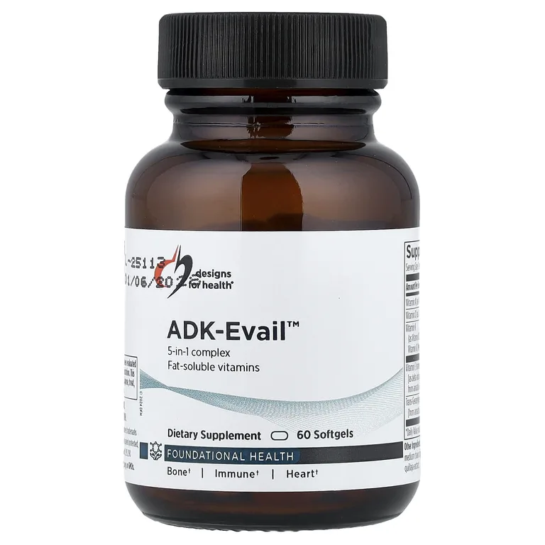 Designs For Health, ADK Evail™, жирорастворимый комплекс с глицерилом, 60 капсул