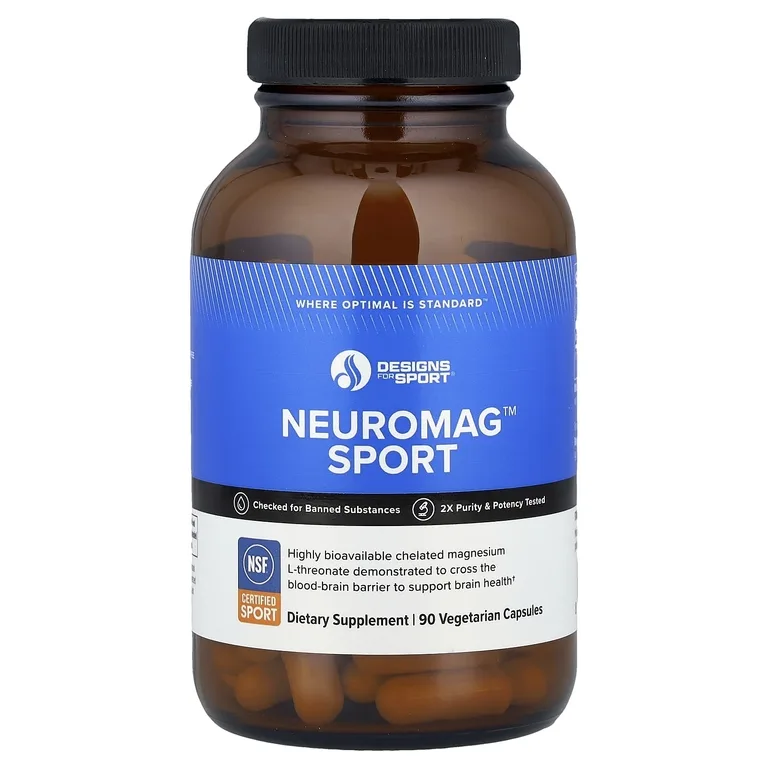 Designs For Health, Designs For Sport®, NeuroMag™, 90 вегетарианских капсул (48,3 мг в 1 капсуле)