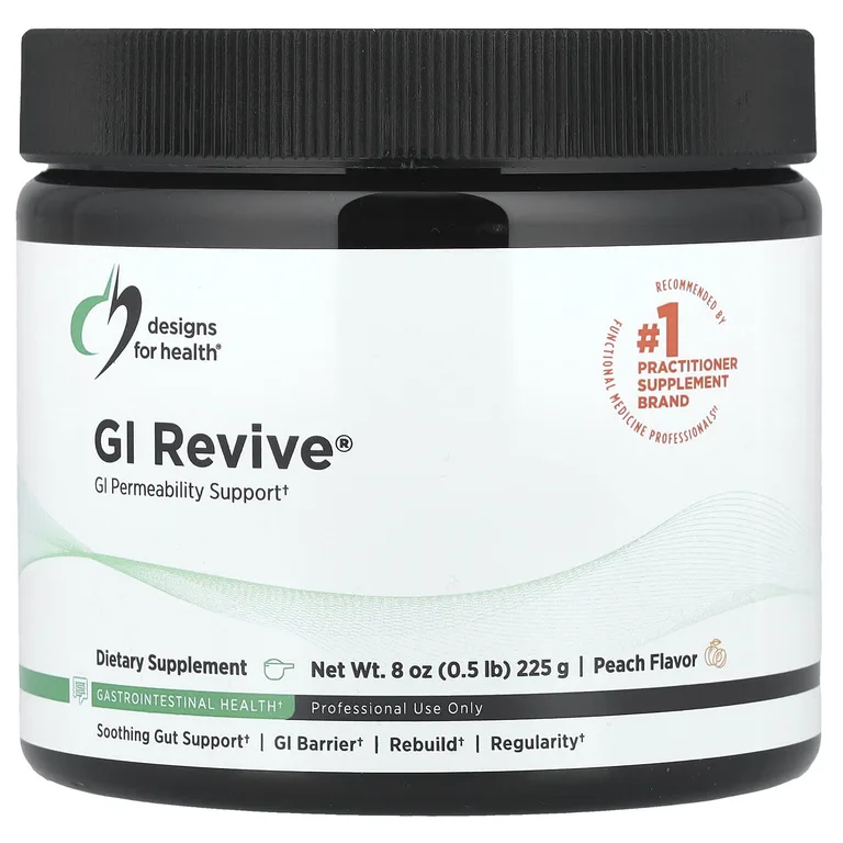 Designs For Health, GI Revive®, со вкусом персика, 225 г (8 унций)
