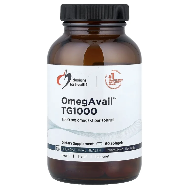 Designs For Health, OmegAvail™ TG1000, 1000 мг, 60 мягких капсул