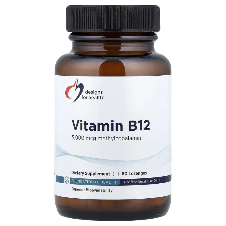 Designs For Health, витамин B12, 5000 мкг, 60 пастилок