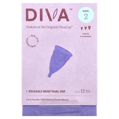 Diva International, многоразовая менструальная чаша, тип 2, 1 шт.