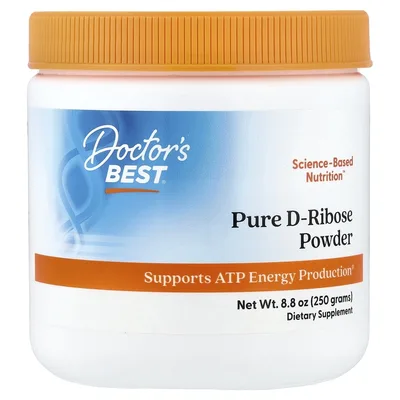 Doctor's Best, чистая D-рибоза в порошке, 250 г (8,8 унции)