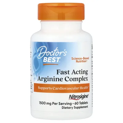 Doctor's Best, комплекс с аргинином быстрого действия, 60 таблеток