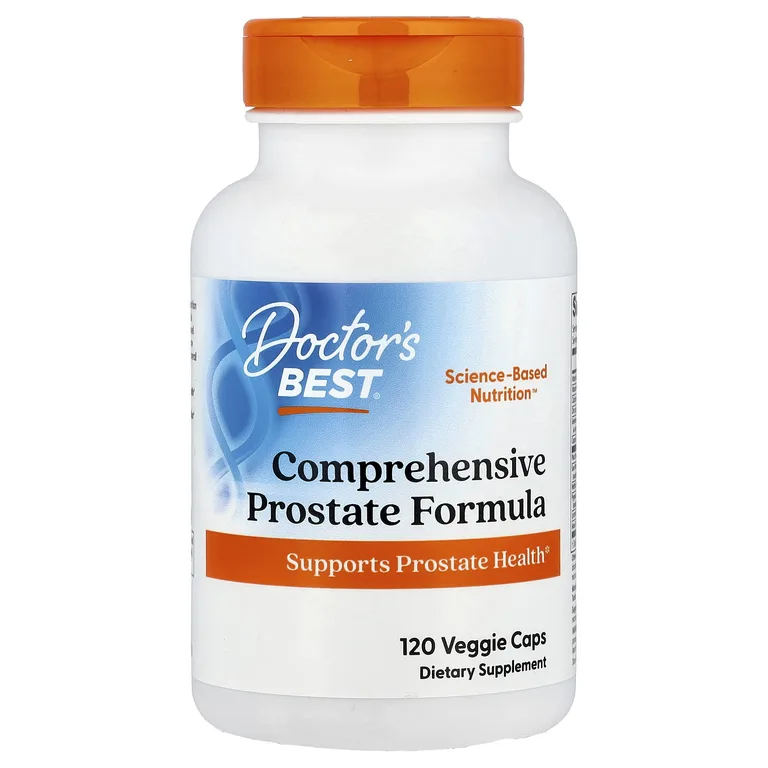 Doctor's Best, комплексная формула для здоровья простаты, 120 вегетарианских капсул