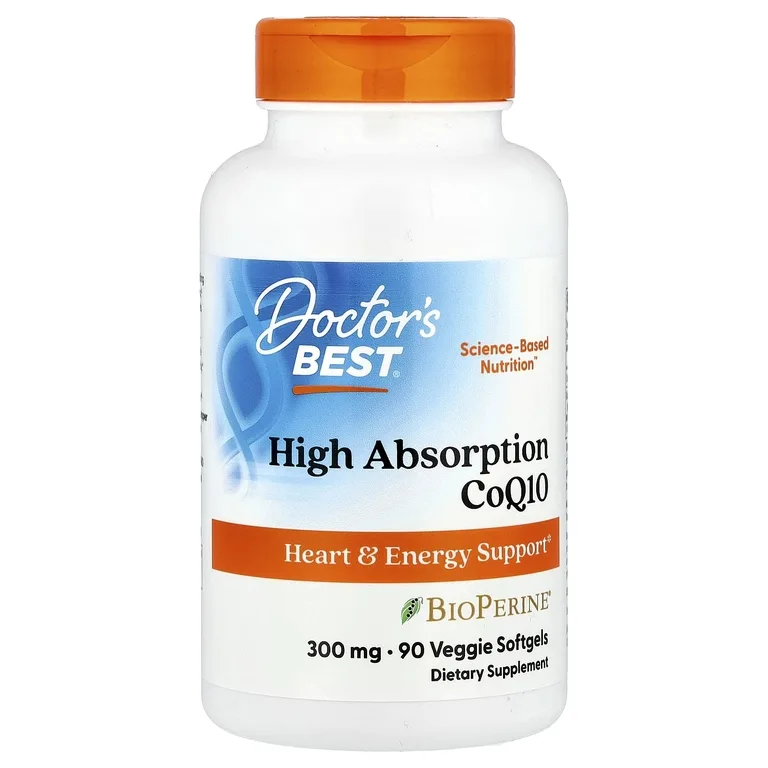 Doctor's Best, легкоусвояемый коэнзим Q10, 300 мг, 90 растительных капсул