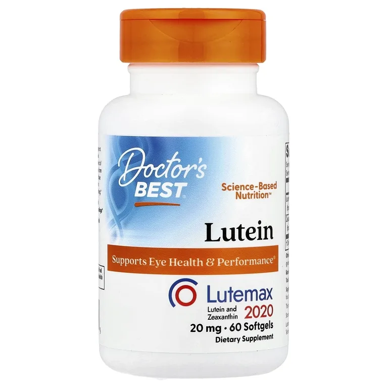 Doctor's Best, лютеин, 60 желатиновых капсул