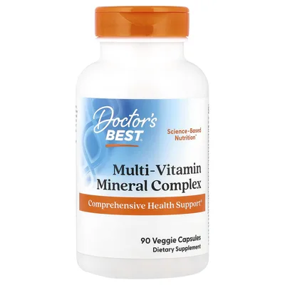 Doctor's Best, Мультивитаминный минеральный комплекс, 90 растительных капсул