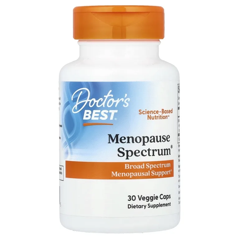 Doctor's Best, растительный комплекс для поддержки во время менопаузы, 30 вегетарианских капсул