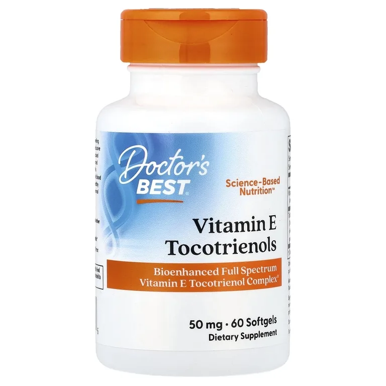 Doctor's Best, токотриенолы, витамин E, 60 капсул