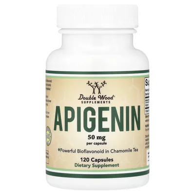 Double Wood Supplements, Apigenin, 50 mg, 120 Capsules