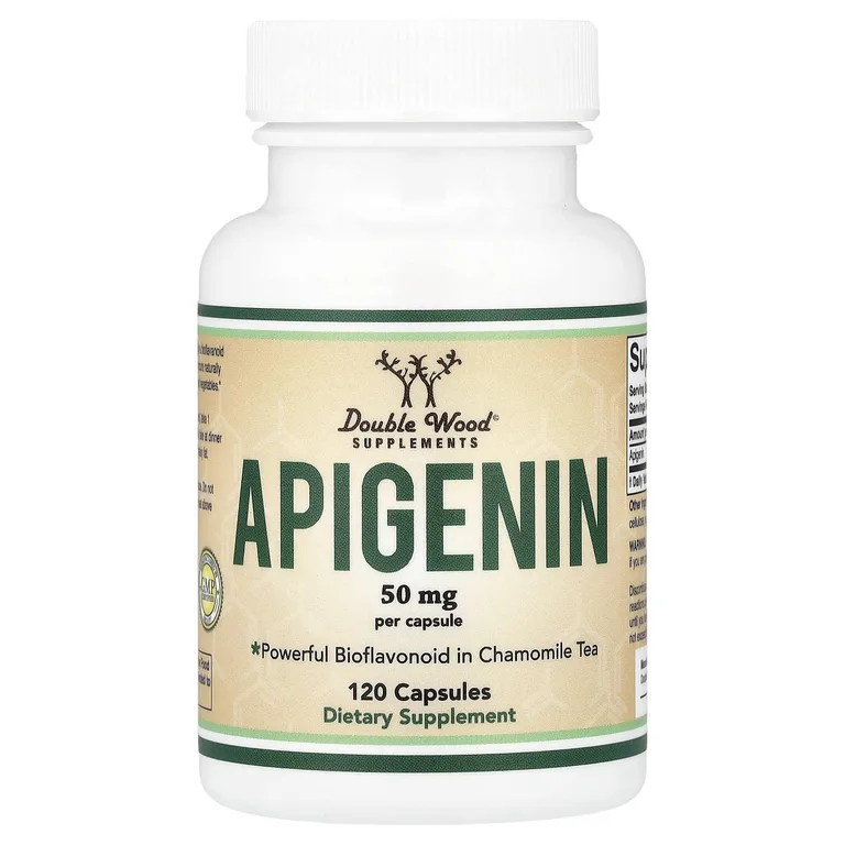 Double Wood Supplements, Apigenin, 50 mg, 120 Capsules