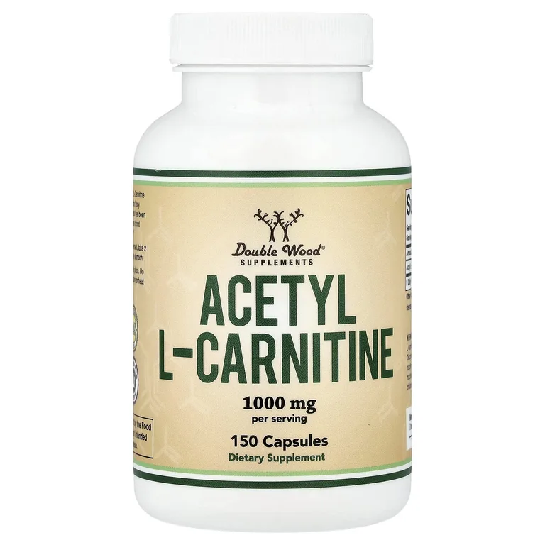 Double Wood Supplements, ацетил-L-карнитин, 150 капсул (500 мг в 1 капсуле)