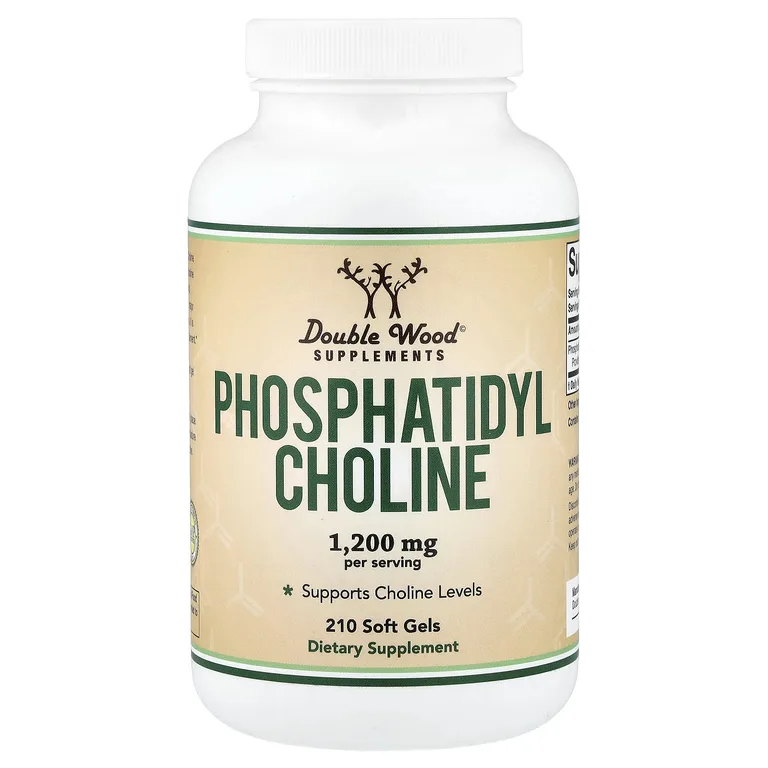 Double Wood Supplements, фосфатидилхолин, 1200 мг, 210 капсул