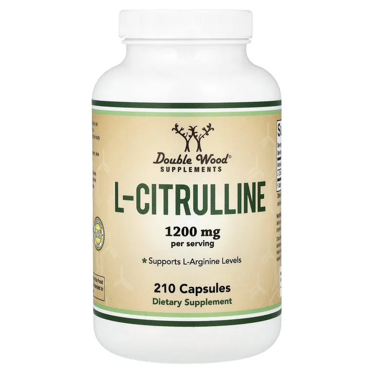Double Wood Supplements, L-цитруллин, 210 капсул (600 мг в 1 капсуле)