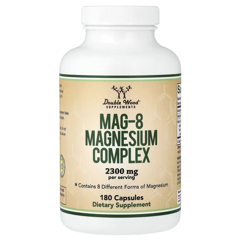 Double Wood Supplements, Mag-8, комплекс с магнием, 180 капсул