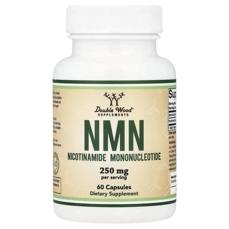 Double Wood Supplements, NMN, 60 капсул (125 мг в 1 капсуле)